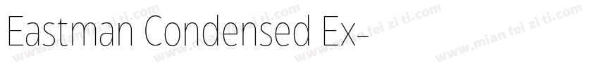Eastman Condensed Ex字体转换